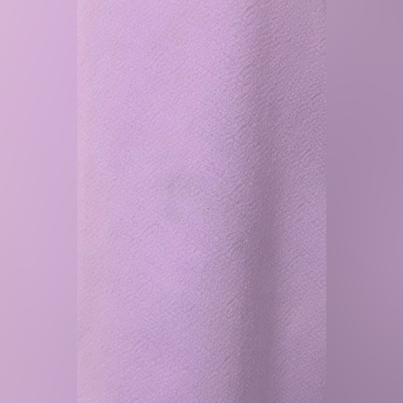 Vintage 70’s Handmade Lilac Purple ILGWU Union Made Flutter Sleeve Mini Dress - Picture 4 of 5